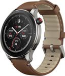 Amazfit GTR 4 Smart Watch Fitness Watch Sports Watch with 150+ Sports Modes, GPS, Bluetooth Call & Music Control, 14-Day Battery Life, Alexa Built-in, Brown Leather