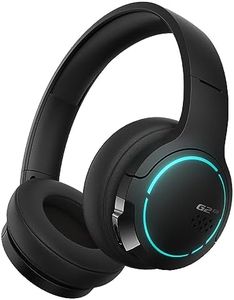Edifier Hecate by G2BT Auriculares para Juegos, Auriculares inalámbricos Bluetooth 5.2 con Controlador de 40 mm, Auriculares supraaurales con cancelación de Ruido con Orejeras Suaves, luz RGB, Negro