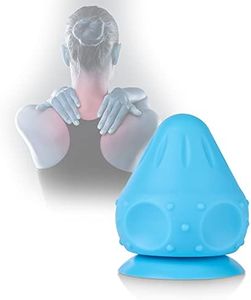 Trigger Masajeador Balón De Masaje Para Punto Gatillo Con Ventosas Bola De Masaje Para Fitness Bola De Masaje Para Pies, Manos, Espalda y Piernas, Azul