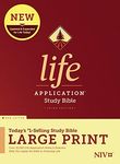 NIV Life Application Study Bible, Third Edition, Large Print (Red Letter, Hardcover)