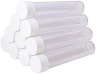 12Pcs 25ml Clear Plastic Test Tubes