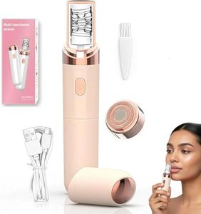 Epilator,Facial Hair Removal for Women,2-in-1 Gentle Root Removal PluxyEpil for Coarse & Fine Hair,2026 New Rechargeable Lady Depiladora Electric Shaver for Face/Legs/Bikini Smooth Skin (Rose Gold)