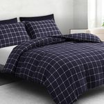 Lazzaro King Size Duvet Cover Sets - Premium Microfiber Kingsize Duvet Cover Sets (220 x 230 cm) 3 PCs - Fade Resistant King Size Duvet Cover - Duvet Cover King Size With Corner Ties