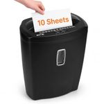 SToK (ST-30CC) 10 Sheet Cross Cut Paper, CD/DVD, and Credit Card Shredder with 21 Liter Large Waste Bin Capacity (1 Year Warranty)