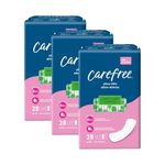 Carefree Ultra Thin Pads for Women, Super/Long Pads Without Wings, 84ct (3 Packs of 28ct) | Carefree Pads, Feminine Care, Period Pads & Postpartum Pads | 84ct (3 Packs of 28ct)