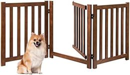 Freestanding Dog Gate-24 Solid Oak 