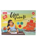 Funskool Handycrafts Glass Painting, Art and Craft Kit, Make Your Own Framed Glass Painting, Art and Craft Kit, DIY Kit, Ages 6 Years and Above, Multicolour