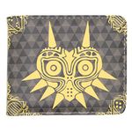 Roiiou BiFold Wallet - Breath of The Wild Purse for Men Women Kids & Action Video Game Original Design Costume Wallet for Anime Cosplay Daily Use | Majora's Mask Emblem (Brown), Brown, Bifold Wallet