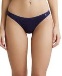 Jockey SS02 Women's Super Combed Cotton Elastane Stretch Low Waist Bikini with Concealed Waistband and StayFresh Treatment_Classic Navy_L