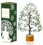 Green Aventurine Chakra Tree of Life - Crystal Tree for Positive Energy, Feng Shui Decor - Handmade Gemstone Tree, Green Healing Crystals, 7 Chakra Good Luck Money Bonsai, Meditation, Spiritual Gift