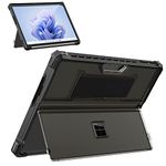 MoKo Case for Microsoft Surface Pro 11, Surface Pro 10, Surface Pro 9 13 Inch, All-in-One Rugged Cover with Kickstand Protective Case, Compatible with Type Cover Keyboard, Frosted Black