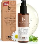 Face Tanner Serum - Medium to Dark Sunless Tanner for Face Sunless Tanner with Hyaluronic Acid - Self Tanner for Face Self Tan - Natural Face Tanner for Face Self Tanner