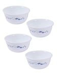 Corelle Provincial Blue Glass 450ml Soup Bowl Pack of 4, Multicolor