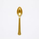 Amscan 9915405-214 - Gold Eco-Friendly Re-usable Dishwasher Safe Plastic Party Spoons - 24 Pack