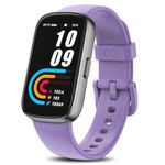 Fitness Tracker Watch with 24/7 Heart Rate Sleep Blood Oxygen Monitor, IP68 Waterproof Smart Watch, Step Calorie Counter Pedometer Health Activity Trackers and SmartWatches for Women Men Light Purple