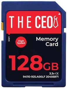 THE CEO Memory Card Ultra SDHC UHS-I 90MB/s – High-Speed & Reliable Camera Card - Class 10 for Fast Read/Write Ideal for Full HD Video & Photography- Get a Durable 128GB SD Card for Long-Term Storage