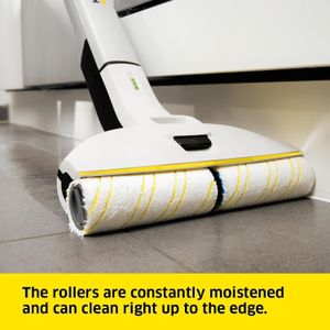 Kärcher EWM 2 Cordless Electric Floor Mop – 2 Microfibre Rollers, 20min Runtime