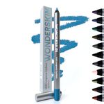 Wonderskin 1440 Longwear Blue Eyeliner Pencil - Waterproof, Sharpenable Eyeliner Pencil and Smudge Proof Blue Eye Liner Pencils (Aqua)