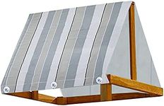 Swing Set Canopy, 43" x 90" Heavy Duty Waterproof Swing Set Replacement Tarp Cover, Playground Roof Canopy Cover, Playset Roof Canopy Replacement Sunshade CoverforOutdoorSwingset (Stripe)