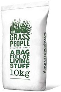 The Grass People Steadfast: Shade 10kg Grass Seed, Lawn Seed, for Shaded Gardens, Fenced Gardens, Dappled Shade, Partial Shade, Shady Lawns with Overhanging Trees, Shrubbery, Hedges