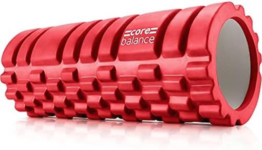 Core Balance Rulo de Masaje Muscular para Tejidos Profundos – Rodillo de Masaje para Aliviar Puntos de Tensión – Foam Roller Masajeador Deportivo – Rulo de Fisioterapia, Fitness y Gimnasio