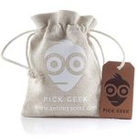 Pick Geek Assorted Guitar Picks | 51 Premium Quality Picks Plectrums For Your Electric, Acoustic, or Bass Guitar | X Heavy, Heavy, Medium, Thin | Gifted in a Unique Linen Pick Bag