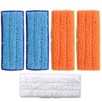 KEEPOW Washable Microfiber Cleaning Pads for iRobot Braava Jet 240 241 Included (2 pcs Wet Pads, 2 pcs Damp Pads and 1pcs Dry Pad)