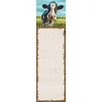 Primitives by Kathy Farmhouse Theme Featuring A Cow With A Mouthful Decorative List Pad