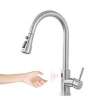 GIMILI Touchless Kitchen Faucet with Pull Down Sprayer,Hands-Free Smart Motion Sensor Sink Faucet,Brushed Nickel