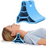 Occipital Release Tool, Portable Cervical Vertebra Suboccipital Release Device, Handheld Deep Muscle Trigger Point Massager, for Headache Migraine Neck Shoulders Back (Blue)