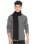 513 Men's Acrylic Solid Casual Winter Wear Knitted Premium Muffler Black, One Size