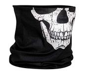 Rothco Multi-Use Neck Gaiter and Face Covering Tactical Wrap - Skull Print Black