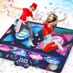 VATOS Double Dance Mat for Girls,8-Keys Large Size Electronic Dance Pad,Musical Dance Mat with 2 Competitive Modes 12 Games 3 Difficulty Levels, Ideal Christmas Birthday Gifts for Girls Ages 3-12