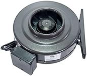 SunStream 6 Inch 412 CFM Duct Inline Fan Vent Blower for HVAC Exhaust and Intake, Grounded Power Cord