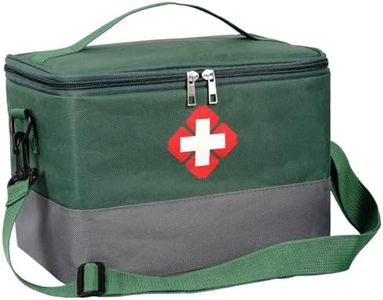 Hossom Trousse de Secours Vide, Sac de Médecine Portable avce Sangle, Médical Étanche de Grande Capacité Sac de Rangement de Médicaments Sac Infirmiere Liberale pour Maison, Bureau, Voyages