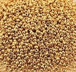 Miyuki Round Seed Bead Size 15/0 8.2g-tube Galvanized Gold