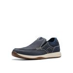 Clarks Collection Men's Sailview Step Loafer, Navy Nubuck, 8 Medium US