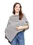 ZELENA Nursing Cover | Feeding Covers for Breastfeeding | Nursing Covers for Feeding Mom | Feeding Cover for Mother | Feeding Apron for Mom | Multi-Use | Breathable Cotton Fabric (Grey) Pack of 1