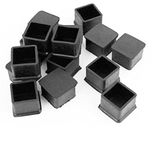 First Choice Organic Furniture Bush Square - 1 Inch (25 mm) Floor Protector Square Cap/Bush Furniture Leg Covers for Chair, Stool Table 10 Pcs