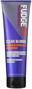 Fudge Clean Blonde Purple Shampoo, 250ml – Neutralises Brassy Tones