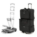 Sewing Machine Trolley with Two Detachable Bags (Premium Sewing Machine Bag and Additional Bag) ~ Black ~ Hobbygift