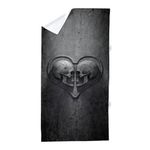 CafePress Gothic Skull Heart Large Beach Towel, Soft 30"x60" Towel with Unique Design