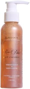 SUROSKIE Rose Petals Melt Cleanser 120ml |2-in-1 Face Wash & Makeup Remover | Rose Water, Niacinamide & Vitamin E for Nourished, | Brightens & Glow | Suitable for All Skin Types – Men & Women