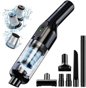 Handheld Vacuum Cordless, Car Vacuum with 16000Pa Powerful Suction, Lightweight at 1.3 lbs, Rechargeable Vacuum Cleaners for Home Office Car Pets with Brushless Motor, Multiple Accessories