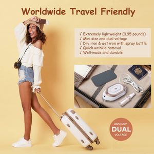 Newbealer Mini Travel Iron – Compact Portable Gold Iron