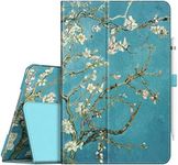 Fintie Folio Case for iPad 9th / 8th / 7th Generation (2021/2020/2019) 10.2 Inch - [Corner Protection] Premium Vegan Leather Stand Back Cover w/Pencil Holder, Auto Sleep/Wake, Blossom