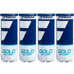 Babolat Gold All Court Tennis Balls, 4 Cans | 12 Balls (3 Balls/Can)