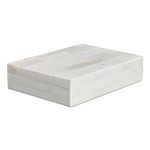 HANDICRAFTS HOME Jewelry Gift Boxes - Decorative Organizer and Storage Box for Décor White Bone Inlay 6x8x1.5 inch