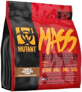 Mutant Mass | Weight Mass Gainer Protein Powder - high Calorie Protein Powder for Mass gain - Triple Chocolate - 5 Pound