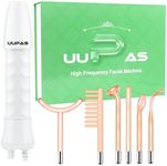 High Frequency Facial Wand - UUPAS Portable Handheld High Frequency Facial Machine with 6 Different Orange Tubes for Face/Body/Home Use Device